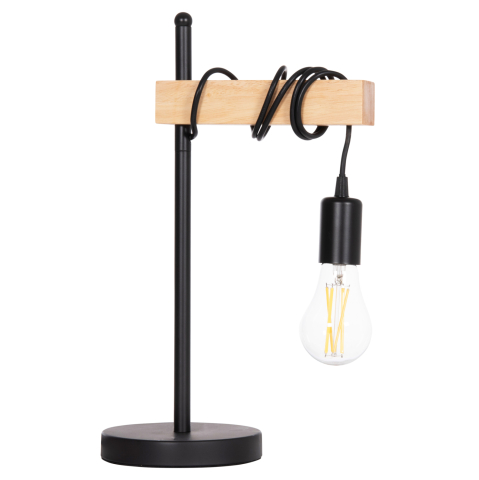 Lampi de birou - TABLE LAMP VOLKS HM4659 METAL--WOOD 15x26x41Hcm.