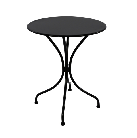 Mese - TABLE METALLIC ROUND HM5104.14 BLACK Φ60x72Hcm.