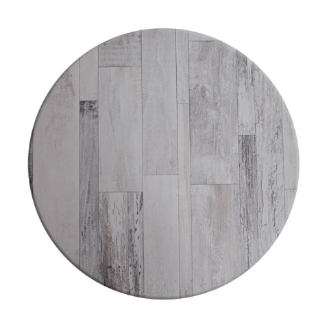Rotund 60 - Table's Desktop 537 Werzalit '60 cm in white block HM5227.07