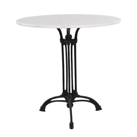 Mese - Table with 3 legs Base from cast iron with Marble '70x74cm