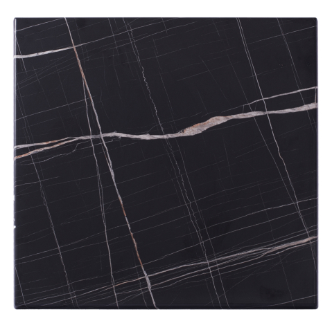 Desktopuri Werzalit - TABLETOP MADE OF WERZALIT SQUARE BLACK MARBLE-LOOK 741 FB95229.13 60x60cm