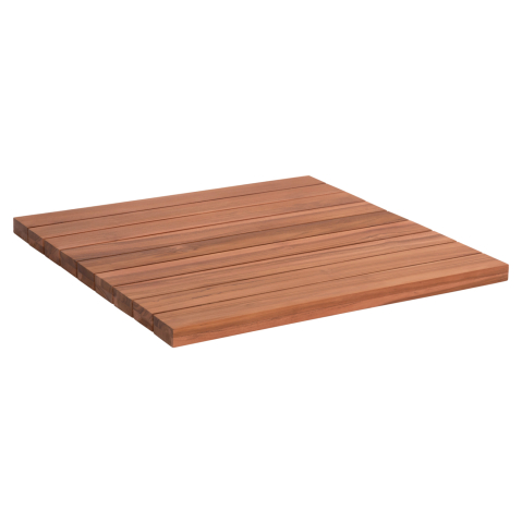 Mese - TABLETOP SQUARE HM6139 SOLID TEAK WOOD IN NATURAL COLOR 80x80x4(thickness)cm.