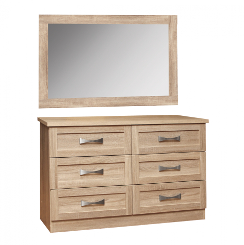 Sertare - Toalete - Toilet Drawer with mirror Sonama HM10172.02 120x40x76 cm.