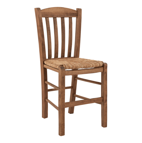 Scaune - Traditional chair walnut with straw HM10376.01