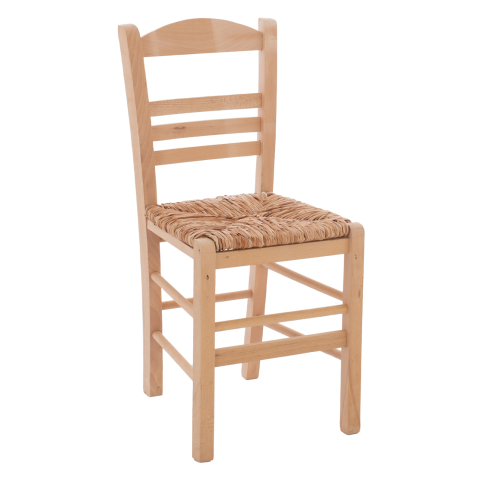 Scaune - Traditional chair with straw unpainted HM10369.02