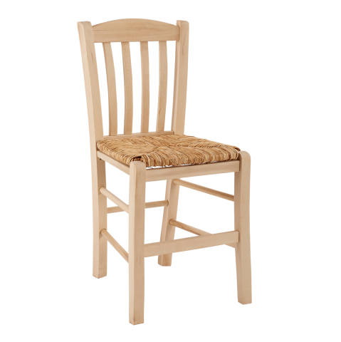 Scaune - Traditional chair with straw unpainted HM10376.02