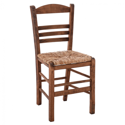 Scaune - Traditional chair with straw walnut HM10369.01