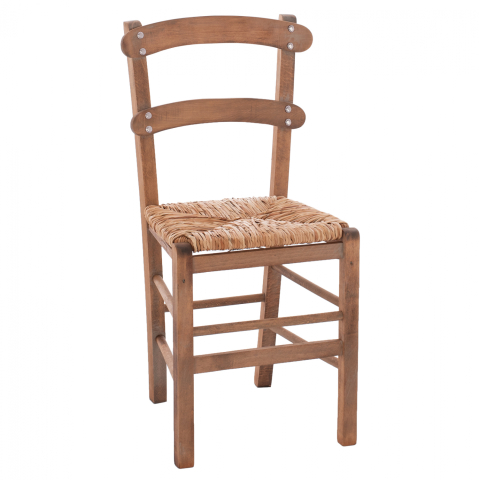 Scaune - Traditional chair with straw Walnut HM10370.01