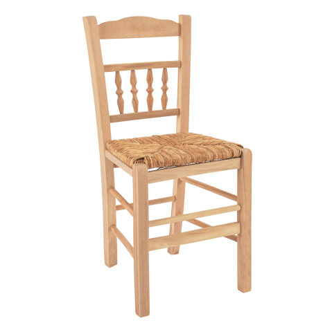 Scaune - Traditional chair without color with mat HM10258