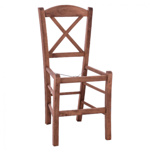 Scaune - TRADITIONAL COFFEE SHOP CHAIR AUGGIE ΗΜ5577.01 BEECH WOOD WITH IMPREGNATION IN WALNUT 40x48x88Hcm