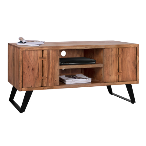 Comode TV - TV Furniture HM8177 Fansi from acacia solid wood natural 135x43x61.5