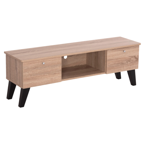 Comode TV - TV FURNITURE IREN HM2481.01 MELAMINE IN SONAMA OAK-BLACK 120x32,5-34x41Hcm.