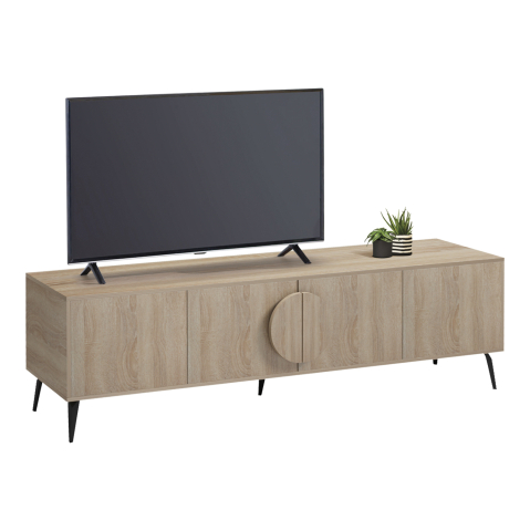 Comode TV - TV FURNITURE SAVORE HM18370.01 MELAMINE SONAMA 180Χ35.5Χ51Hcm.