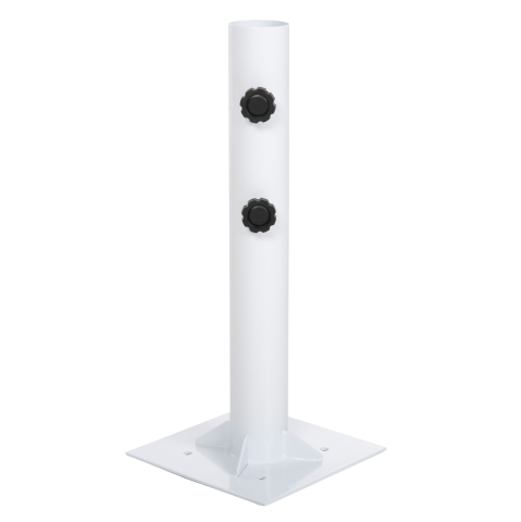 Exterior - UMBRELLA BASE Φ60mm x 51Hcm.METAL GROUND BOLT FOR POLE UP TO Φ60mm FB96011 WHITE