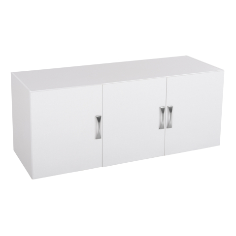 Dulapuri - UPPER CABINET FOR 3-LEAF WARDROBE CARLY HM385.05 MELAMINE IN WHITE 150X55X60Hcm.