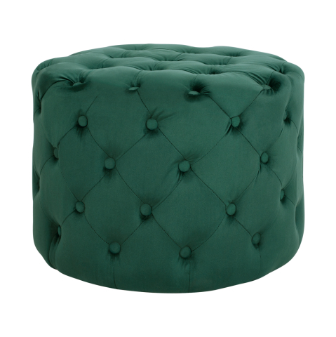 Taburete - Velvet stool Kassie HM8406.03 cypress green color Chesterfield type ''60x43cm