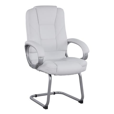 Scaune de birou - Visitor's chair with white PU Sora HM1144.02 63x67x112 cm