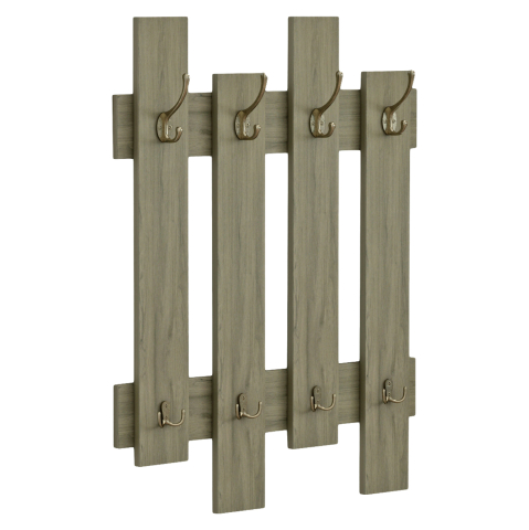 Mobilier pentru hol - WALL COAT HANGER WESSON HM8940.12 MELAMINE IN OLIVE GREEN 64x4x79Hcm.