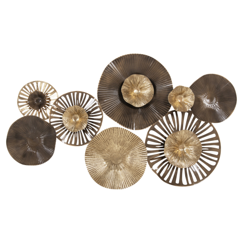 Decoratiuni de perete - WALL DECOR HM4199 METAL IN EARTH TONES 83x48Hcm.