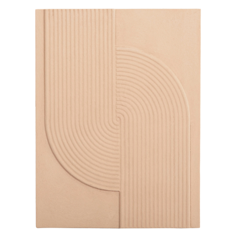 Tablouri pe panza / Canvas - WALL DECOR PANEL RECTANGLE SERIES SANTORINI HM4521 MDF IN BEIGE COLOR 60x4(thickness)x80Hcm.