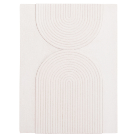 Tablouri pe panza / Canvas - WALL DECOR PANEL RECTANGLE SERIES SANTORINI HM4523 MDF IN OFF-WHITE COLOR 60x4(thickness)x80Hcm.