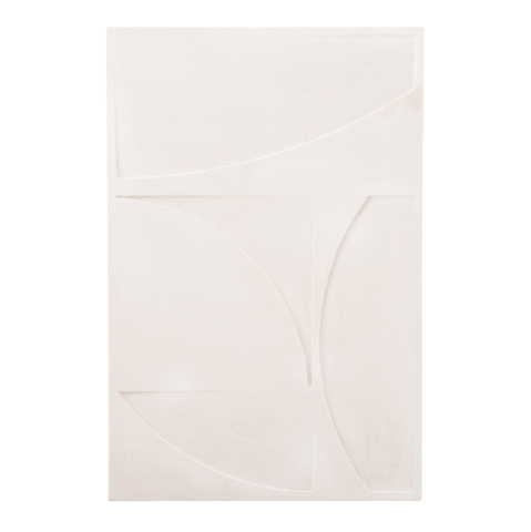 Tablouri pe panza / Canvas - WALL DECOR PANEL SERIES SANTORINI HM4506 MDF IN OFF-WHITE COLOR 80x4(thickness)x120Hcm.