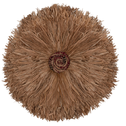 Decoratiuni de perete - WALL DECORATION ROUND ABOR HM4717 SISAL FIBERS IN NATURAL Φ60cm.