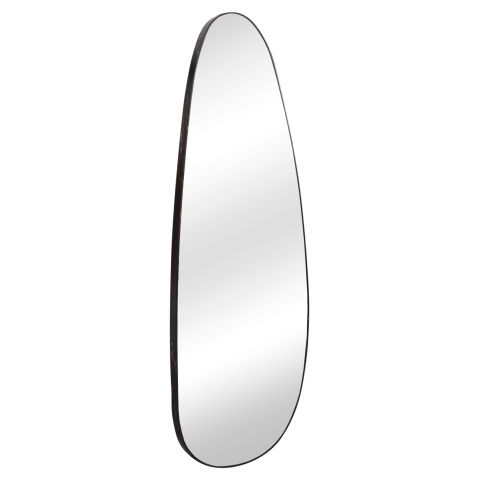 Oglinzi - WALL MIRROR CRITHER HM4486.01 MDF FRAME IN BLACK MARBLE COLORING 49x140Hcm.