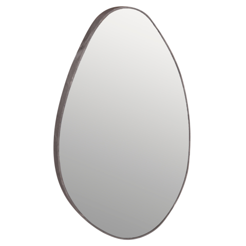 Oglinzi - WALL MIRROR DROP HM4488.02 MDF FRAME IN GREY MARBLE COLORING 50x80Hcm.