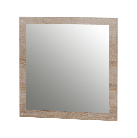 Oglinzi - WALL MIRROR HM4360 MELAMINE IN SONAMA 80x70x1.8(depth)cm.
