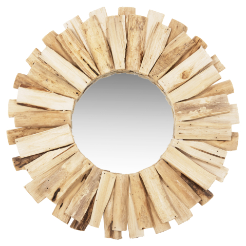 Oglinzi - WALL MIRROR HM7719 DRIFTWOOD NATURAL 50X5X50H