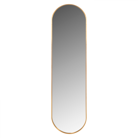 Interior - WALL MIRROR HM9581.30 TALL OVAL GOLD ALUMINUM FRAME 38,5x4x149Hcm.