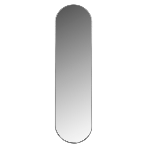 Interior - WALL MIRROR HM9581.40 TALL OVAL SILVER ALUMINUM FRAME 38,5x4x149Hcm.
