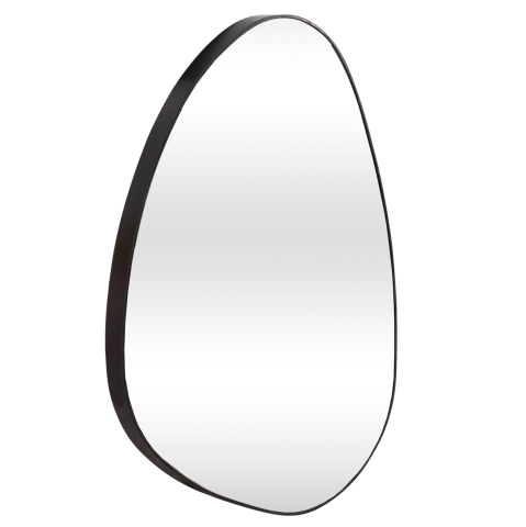 Interior - WALL MIRROR IRREGU HM4487.11 MDF FRAME IN BLACK COLORING 60x80Hcm.