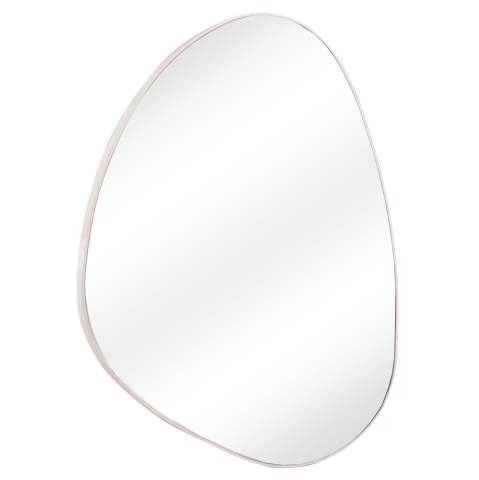 Interior - WALL MIRROR IRREGU HM4487.12 MDF FRAME IN WHITE COLORING 60x80Hcm.