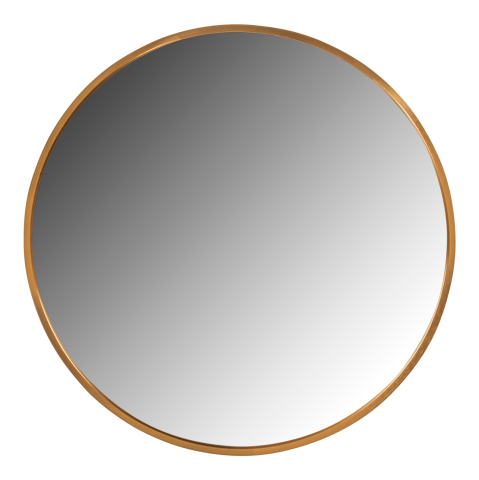 Interior - WALL MIRROR ROUND HM9582.30 ALUMINUM FRAME IN GOLD Φ50x3 cm.
