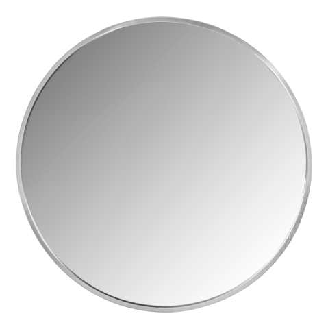 Interior - WALL MIRROR ROUND HM9582.40 ALUMINUM FRAME IN SILVER Φ50x3 cm.