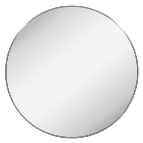 Oglinzi - WALL MIRROR SERIES ARCHER HM4498.40 ROUND ALUMINUM FRAME IN SILVER Φ80cm.