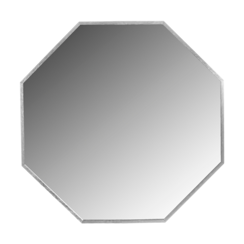 Oglinzi - WALL MIRROR SERIES ARCHER HM4499.40 OCTAGON ALUMINUM FRAME IN SILVER Φ74cm.