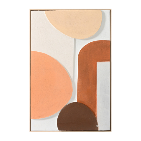 Decoratiuni - WALL PAINTING 3D FLUO HM4543.01 WITH BEIGE PS FRAME-HANDMADE SHAPES 60x4,5Χ90Hcm.
