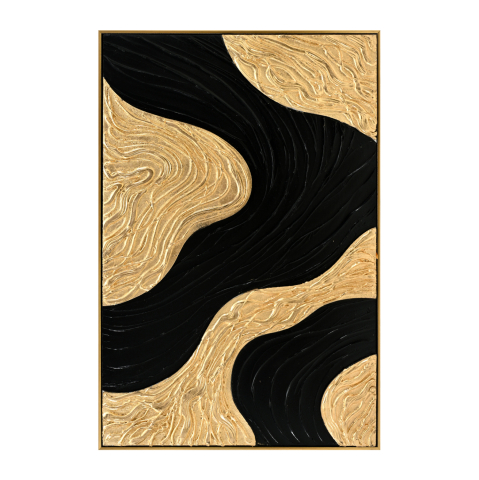 Decoratiuni - WALL PAINTING 3D SEDIMENT HM4548.02 BEIGE PS FRAME-HANDMADE SHAPES 62x4,5Χ92Hcm.