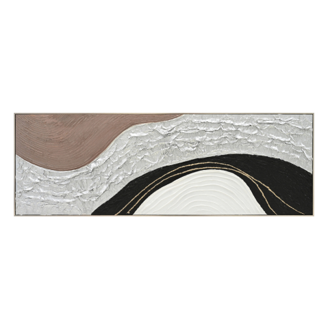 Tablouri pe panza / Canvas - WALL PAINTING ABSTRACT HM4552.01 BEIGE PS FRAME-CANVAS- HANDMADE 152x4.5x52Hcm.