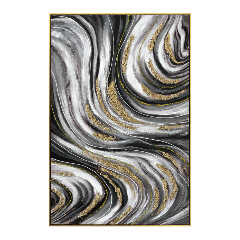 Tablouri pe panza / Canvas - WALL PAINTING HM4561 BEIGE PS FRAME-PRINTED CANVAS ABSTRACT 62x4.5x92Hcm.