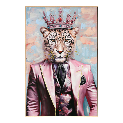 Decoratiuni - WALL PAINTING LEOPAR HM4540 BEIGE PS FRAME-PRINTED CANVAS 82x4,5x122Hcm.