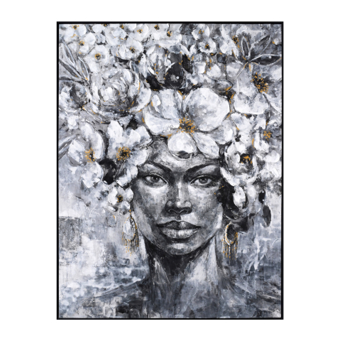 Decoratiuni - WALL PAINTING MARIP HM4545 BLACK PS FRAME-PRINTED CANVAS 92x4,5x122Hcm.