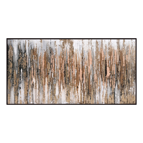 Tablouri pe panza / Canvas - WALL PAINTING SEDIMENT HM4574.01 BLACK PS FRAME-CANVAS 142x4.5x72Hcm.