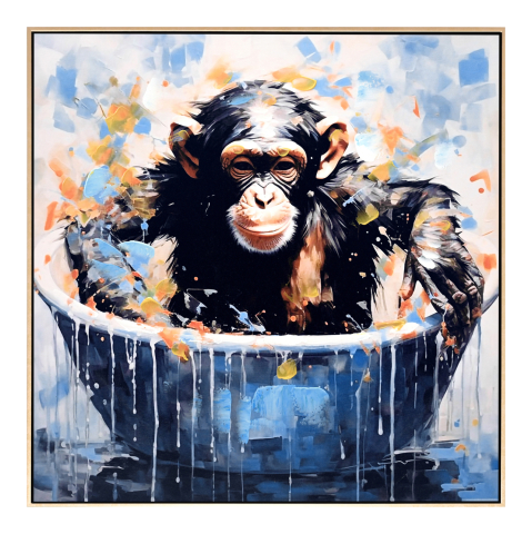 Decoratiuni - WALL PAINTING SIMIA HM4539 BEIGE PS FRAME-PRINTED CANVAS 62x4,5x62Hcm.