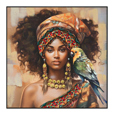 Tablouri pe panza / Canvas - WALL PAINTING SQUARE ONNANOKO HM4566 BLACK PS FRAME-PRINTED CANVAS WOMAN FIGURE 82x4,5x82Hcm.