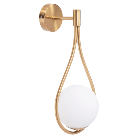 Iluminat de perete - WALL SCONCE BAIS HM4472 GOLD WITH GLASS SPHERE [E27] 21x21x44Hcm.