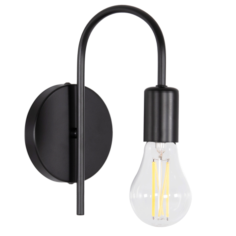 Iluminat de perete - WALL SCONCE KRAMER HM4657.01 METAL IN BLACK 12x20x25Hcm.